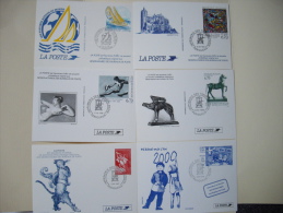 LOT De 6 Entiers Postal : Souvenir Philatelique 1993, 1994, 1995, 1996, 1997,  1999 - Lots Et Collections : Entiers Et PAP