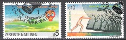 UNO Wien 1991 MiNr.119-120 O Gest. Verbot Von Chemischen Waffen ( 708) - Used Stamps