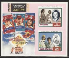 Gambia - 1993 Baseball Movies Block (3) MNH__(FIL-10149) - Gambia (1965-...)