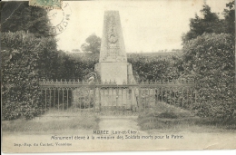 Moree Monument Eleve A La Memoire Des Soldats Morts Pour La Patrie - Moree