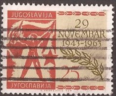 1963 X JUGOSLLAVIJA JUGOSLAWIEN  POLITIKA AVNOJ BANDIERA PARTIGIANI    USED - Used Stamps