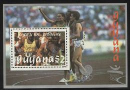 Delcampe - Guyana - 1989 Medalists (silver) Block (3) MNH__(TH-9883) - Guyana (1966-...)