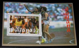 Delcampe - Guyana - 1989 Medalists (golden) Block (3) MNH__(THB-4298) - Guyana (1966-...)
