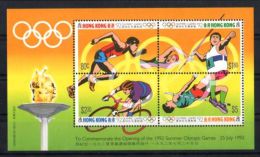 Hong Kong - 1992 Summer Olympics Barcelona Block (II) MNH__(TH-6767) - Blocks & Kleinbögen