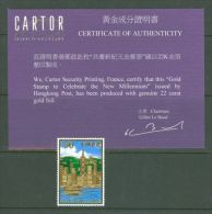 Hong Kong - 2000 Victoria Harbour (golden) MNH__(THB-258) - Ungebraucht