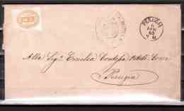 ITALY  Tax  10 Cent On Letter From Perugia 6-7-1865 "Amministrazione Della Casa Ecclesiastica Dello Stato" - Other & Unclassified