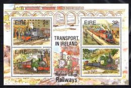 Ireland - 1995 Railroads Block MNH__(TH-4585) - Blocks & Sheetlets
