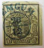 Timbre Ancien Hannovre Oblitéré Avec Charnières Voir Scans Recto-verso Postage Include Inclus Pour Europe - Hanover