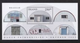 Iceland - 2003 Stamp Day Block MNH__(TH-3912) - Blokken & Velletjes