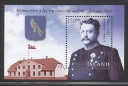 Iceland - 2004 Hannes Hafstein Block MNH__(THB-3281) - Blocks & Sheetlets