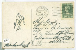 POSTKAART Uit 1924 Van LOKAAL ROTTERDAM * NVPH Nr. 121 (7768) - Lettres & Documents