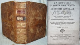 MAISON RUSTIQUE   / 2è Tome Illustré De 1755 / Jardins,  Vigne, Chasse, Etc - 1701-1800