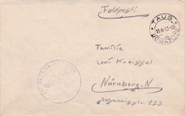 01058 Carta Feldpost De Domaldice A Nurnberg 1943 - Andere & Zonder Classificatie