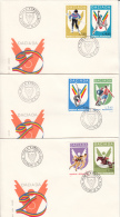 SKIING, HANDBALL, COVER FDC, 3X, 1978, ROMANIA - Hand-Ball