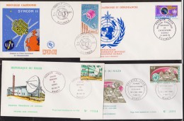 NIGER+NOU VELLE CALEDONIE  FDC  ESPACE  Réf  4454 - Hologramme