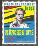 Paraguay 1971 Mi 2140 ** Helge Lovland (1890-1984), Norway – Gold Decathlon, Antwerp (1920) / Zehnkampf - Ete 1920: Anvers