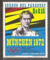 Paraguay 1971 Mi 2140 ** Helge Lovland (1890-1984), Norway – Gold Decathlon, Antwerp (1920) / Zehnkampf - Summer 1920: Antwerp