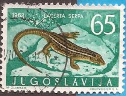 1962 X  JUGOSLAVIJA JUGOSLAWIEN  FAUNA AMPHIBIEN REPTILIEN  USED - Oblitérés