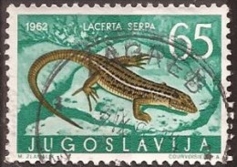 1962 X  JUGOSLAVIJA JUGOSLAWIEN  FAUNA AMPHIBIEN REPTILIEN  USED - Gebraucht