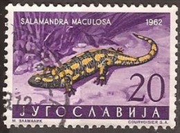 1962 X  JUGOSLAVIJA JUGOSLAWIEN  FAUNA AMPHIBIEN REPTILIEN  USED - Oblitérés