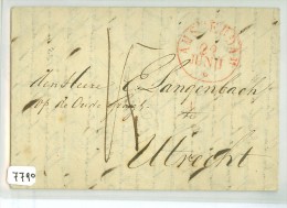 VOORLOPER * HANDGESCHREVEN BRIEF Uit 1833 * Gelopen Van AMSTERDAM Naar UTRECHT (7790) - ...-1852 Prephilately