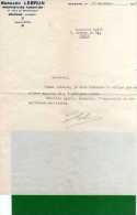 Document   Commerciaux  Et Enveloppe  BERNARD LEBRUN  Forestier à ORLEANS Année 1950  X - Transports