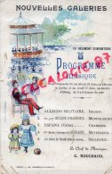 87 - LIMOGES - PROGRAMME MUSIQUE 78 E REGIMENT INFANTERIE- NOUVELLES GALERIES CHAMP JUILLET G. ROUCHAUD - Programmes