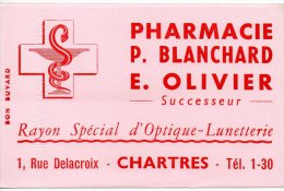 Buvard - Pharmacie P. Blanchard - E. Olivier - Chartres - Chemist's