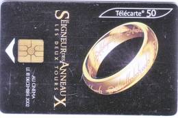 Télécarte  F1255 SEIGNEURS DES ANNEAUX 4  50 Unités Vide état TB  COTATION 2€ Bien Lire Descriptif ! - 2002