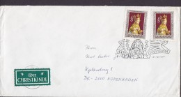 Austria ÜBER CHRISTKINDL Label & Sonderstempel 21.12.1977 Cover Brief Weihnachten Christmas Jul Noel Navidad (2 Scans) - Lettres & Documents