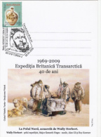 NORTH POLE EXPLORINGS, SLDGE DOGS, CM, MAXICARD, CARTES MAXIMUM, 2009, ROMANIA - Erforscher