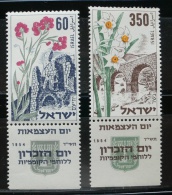 ISRAEL 1954 - 6º ANIVERSARIO DEL ESTADO - YVERT Nº 76-77 - Nuevos (con Tab)