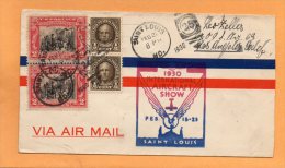 Saint Louis MO 1930 International Air Craft Show Air Mail Cover - 1c. 1918-1940 Covers