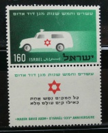 ISRAEL 1955 - 25º ANIVERSARIO DE LA CRUZ ROJA - YVERT Nº 96 - Nuovi (con Tab)