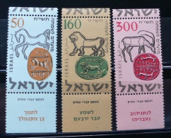 ISRAEL 1957 - AÑO NUEVO - YVERT Nº 121-123 - Nuevos (con Tab)