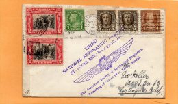 Saint Louis MO 1929 National Aeronautic Meeting Air Mail Cover - 1c. 1918-1940 Briefe U. Dokumente