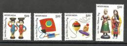 INDIA, 2010, Childrens Day,  Children´s,  Set 4 V, , MNH, (**) - Unused Stamps