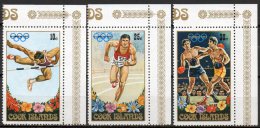 Sommer-Olympiade In München 1972 Cook Islands 330/2 Als ER ** 3€ Boxen Lauf Springen Sport Olympic Se-tenant Of Oceanien - Bowls