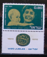 ISRAEL 1970 -  50 ANIVERSARIO DE LA ORGANIZACION FEMENINA WIZO  -  YVERT Nº 423 - Usati (con Tab)