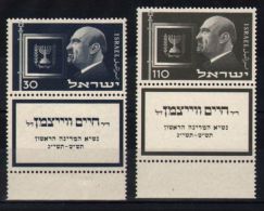 Israel - 1952 Chaim Weizmann MNH__(TH-5743) - Unused Stamps (with Tabs)
