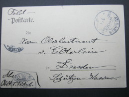 1905, ABBABIS, Feldpostkarte Mit Ansicht Nach Dresdenn - Sud-Ouest Africain Allemand