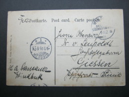 1905, WINDHUK, Feldpostkarte Mit Ansicht Nach Giessen - Deutsch-Südwestafrika