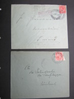 1919, Aptierter Stempel Auf 2 Zensurbrief En, Einmal  An Schutztruppenadresse !! - Duits-Zuidwest-Afrika