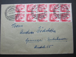 1948, 19.6., Zehnfachfrankatur Auf Brief Aus Eningen, Recht Selten - Other & Unclassified