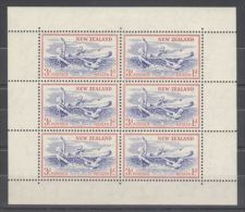 New Zealand - 1957 Health 3d (y) Kleinbogen  *mint HINGED*/MNH__(TH-10714) - Blocks & Sheetlets