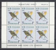 New Zealand - 1966 Birds 3d Kleinbogen MNH__(TH-6531) - Blocks & Sheetlets