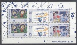 New Zealand - 1986 Children's Drawings Kleinbogen MNH__(TH-10055) - Blocks & Sheetlets