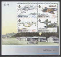 New Zealand - 1987 Military Aircrafts Block MNH__(THB-4222) - Blocks & Sheetlets