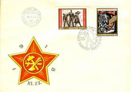HUNGARY - 1968.FDC - Communist Party Of Hungary,50th Anniversary (Posters) Mi 2463-2464 - FDC