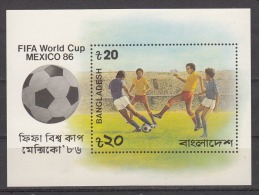 BANGLADESH, 1986, World Cup Football Championship, Mexico, Soccer,, MS, Fine Condition,, MNH, (**) - Bangladesch